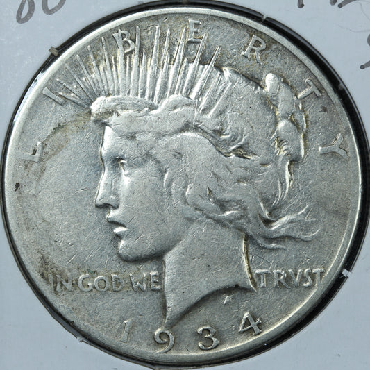 1934 S Peace Silver Dollar - San Francisco