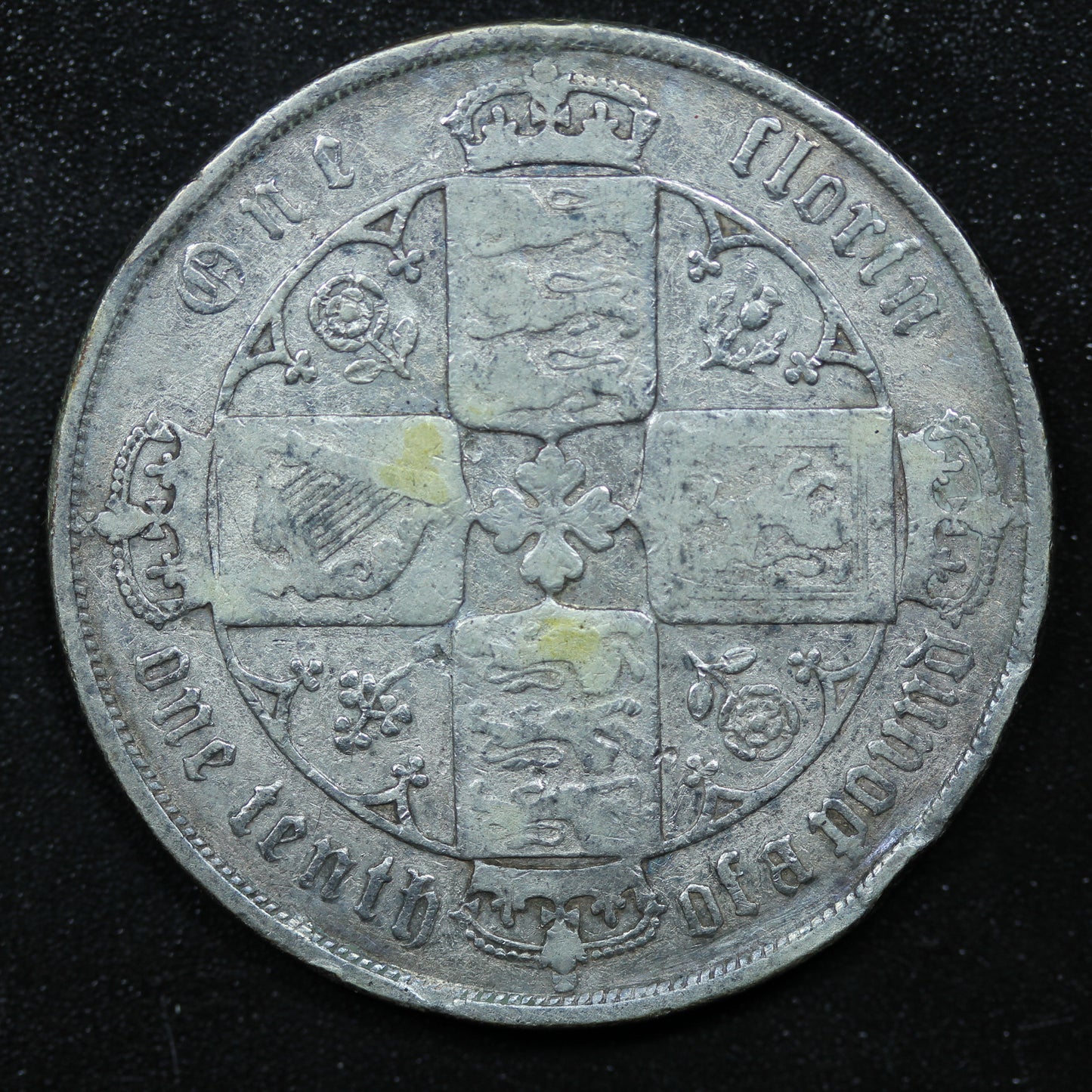 1879 Great Britain 1 One Florin Silver Coin - Victoria - KM# 746.4