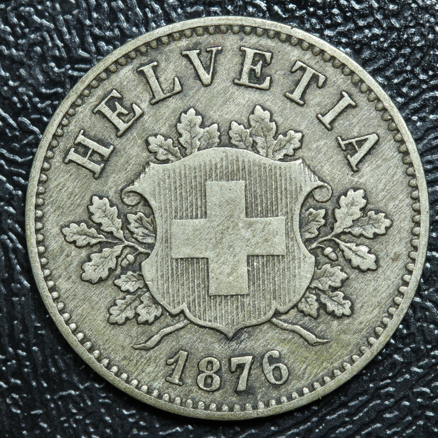 1876 B Switzerland 10 Rappen / Centimes KM#6