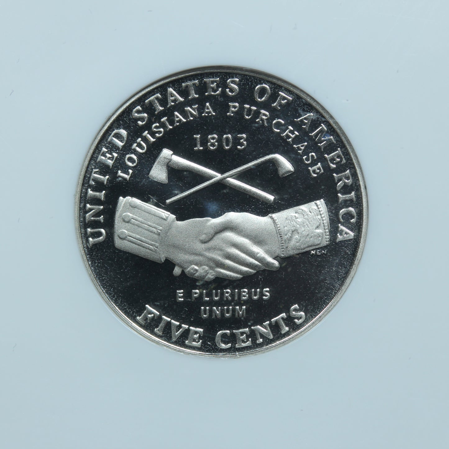 2004 S (San Francisco) 5c Jefferson Nickel Handshake - NGC PF 69 UCAM