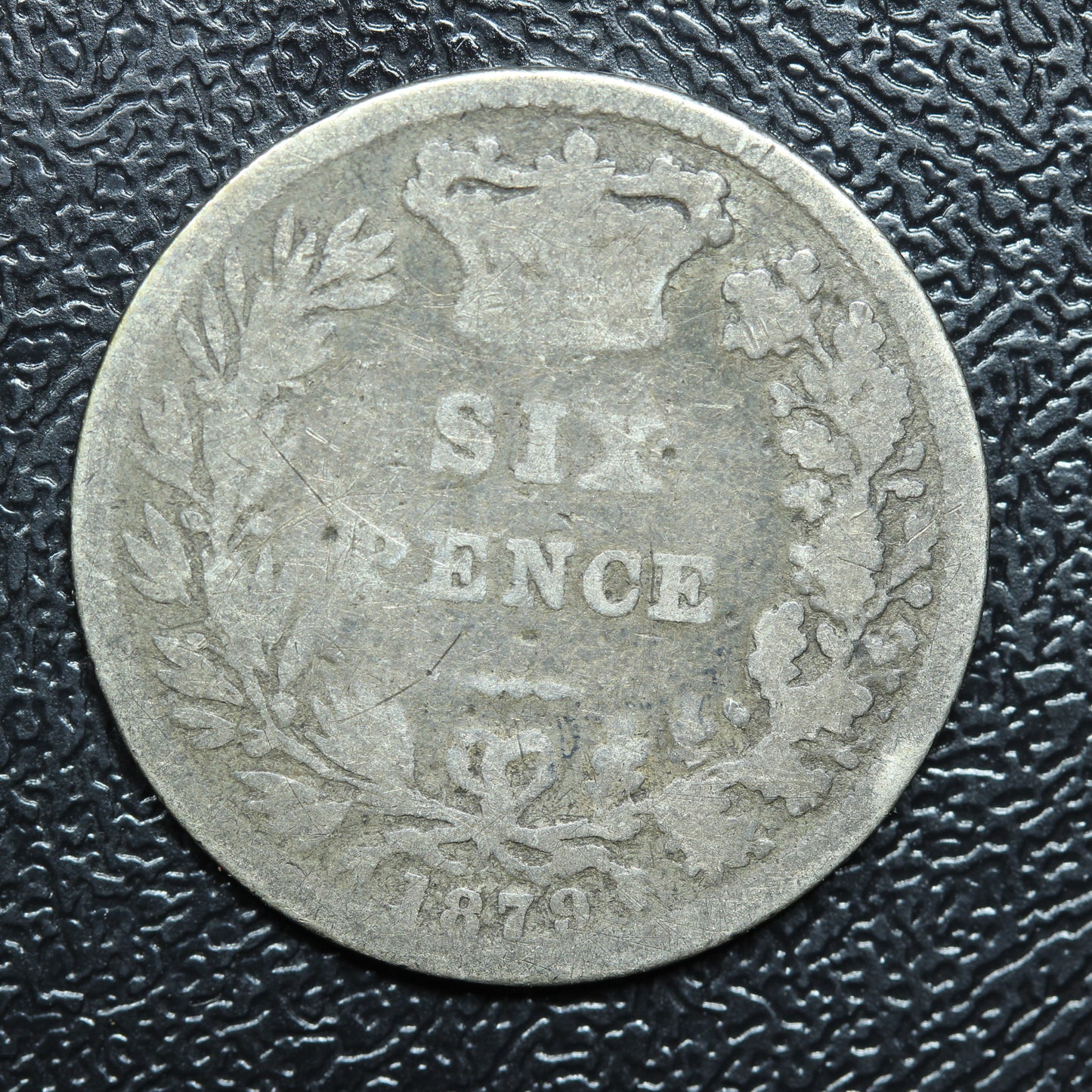 1879 Great Britain 6P Six Pence Silver Coin - KM# 751.2