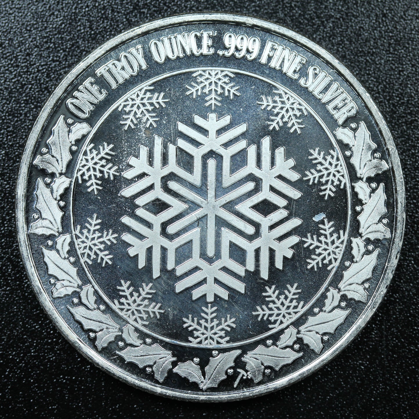 1 oz .999 Fine Silver - Christmas Angel Snowflakes w/ Capsule