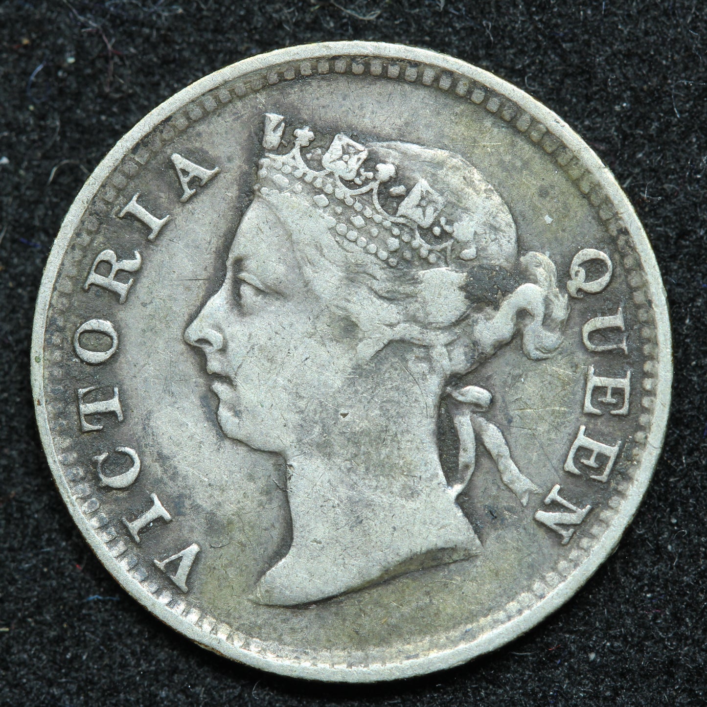 1894 Hong Kong 5 Five Cents Silver .800 Fine KM# 5