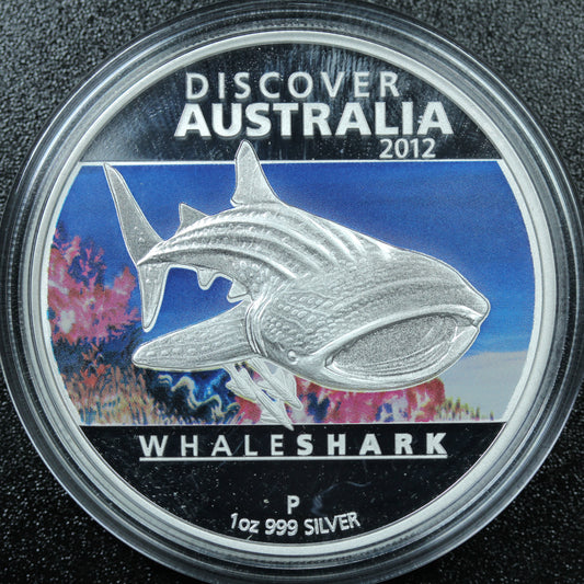 2012 Australia 1 oz Silver Whale Shark Proof Coin w/ OGP