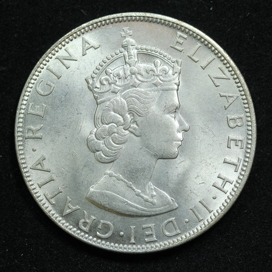 1964 Bermuda 1 One Crown Silver Coin - KM# 14 (#2)