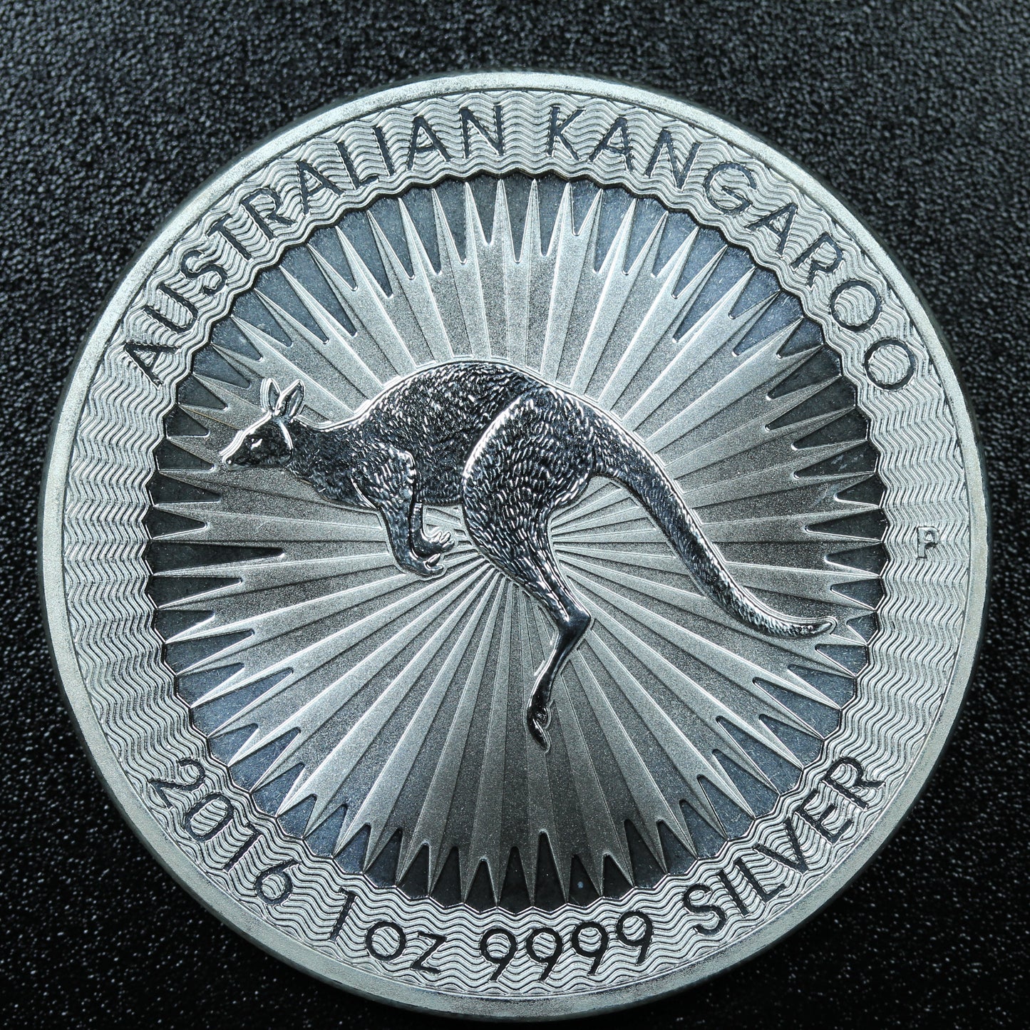 2016 1 oz Silver .9999 Fine Silver Australian Kangaroo $1 Coin - Spots