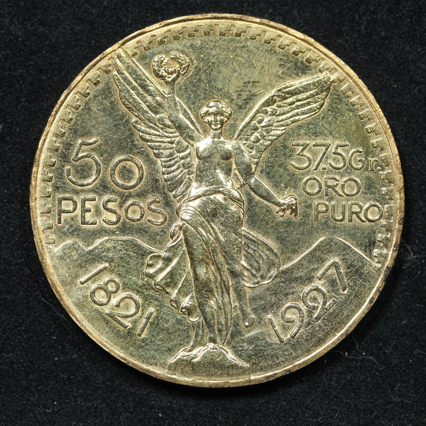1927 50 Pesos Mexico Gold Coin Exact Coin Pictured