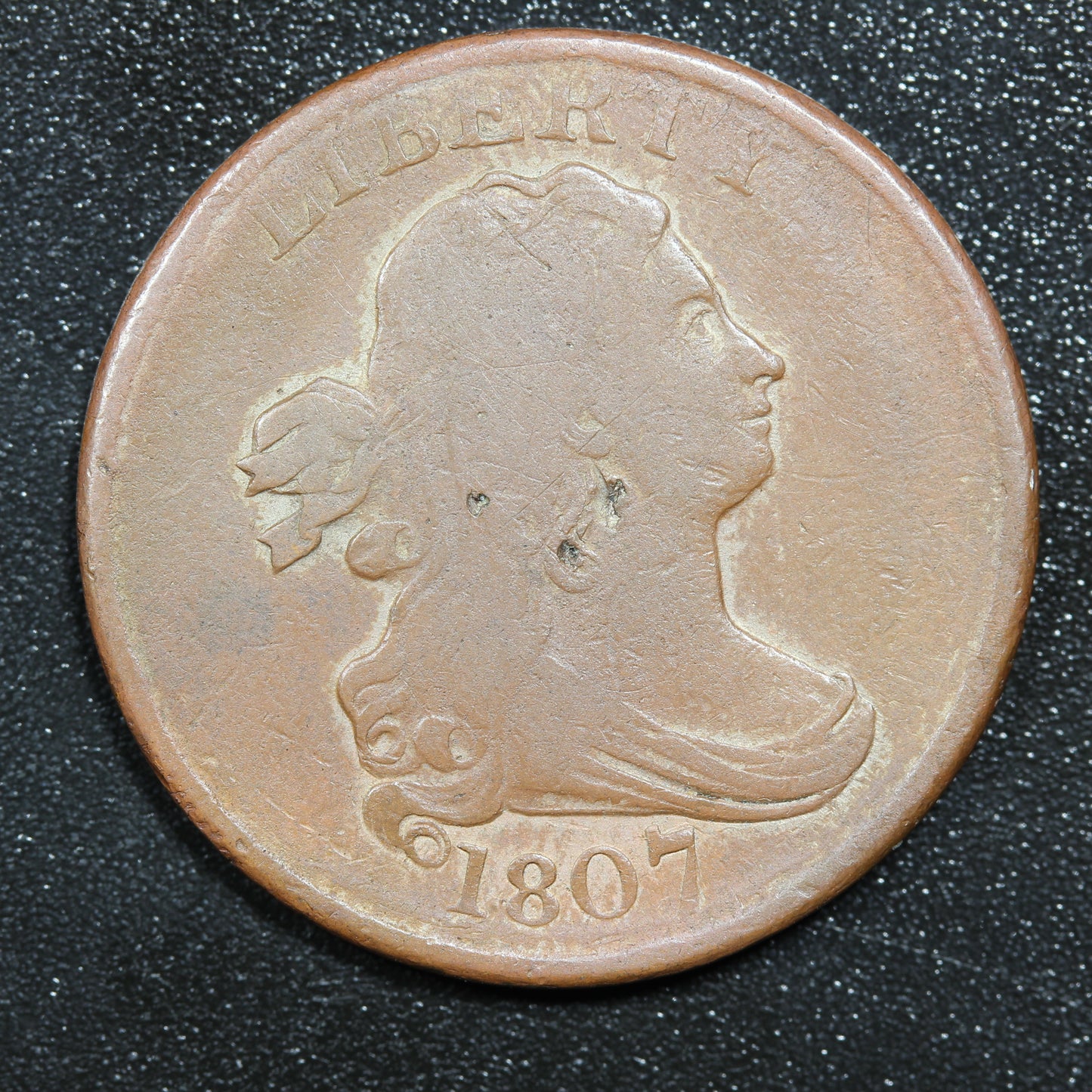 1807 Half Cent 1/2 C Draped Bust