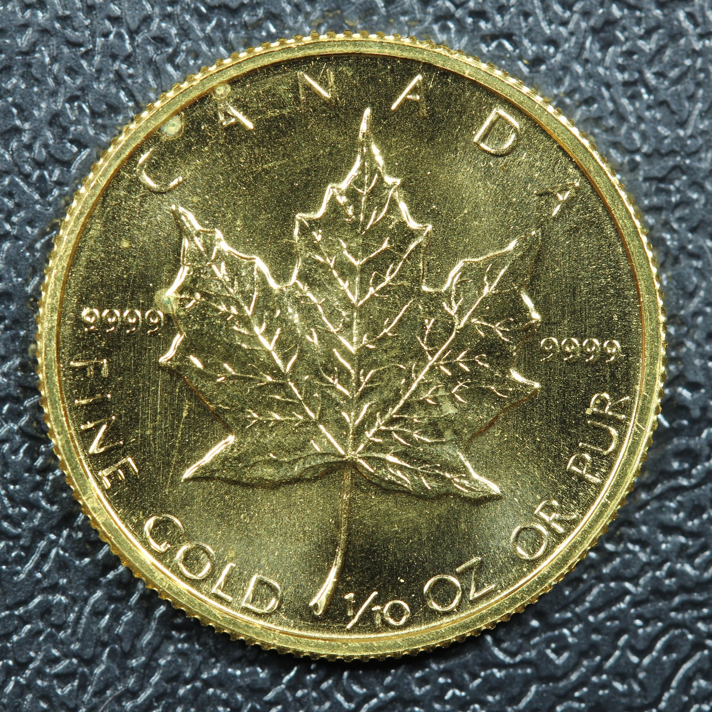 1982 1/10 oz Canadian Maple Leaf .9999 Fine Gold Coin