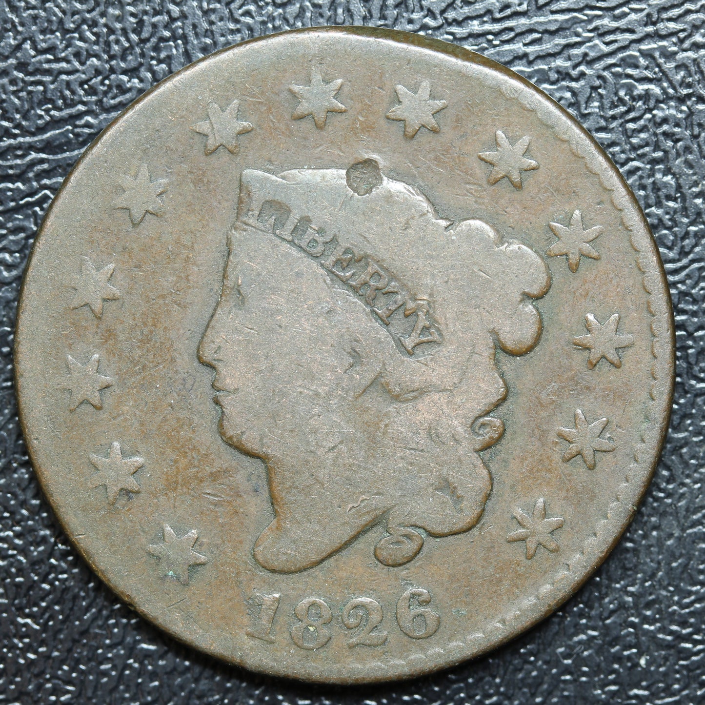 1826 Matron Head Large Cent 1C Penny