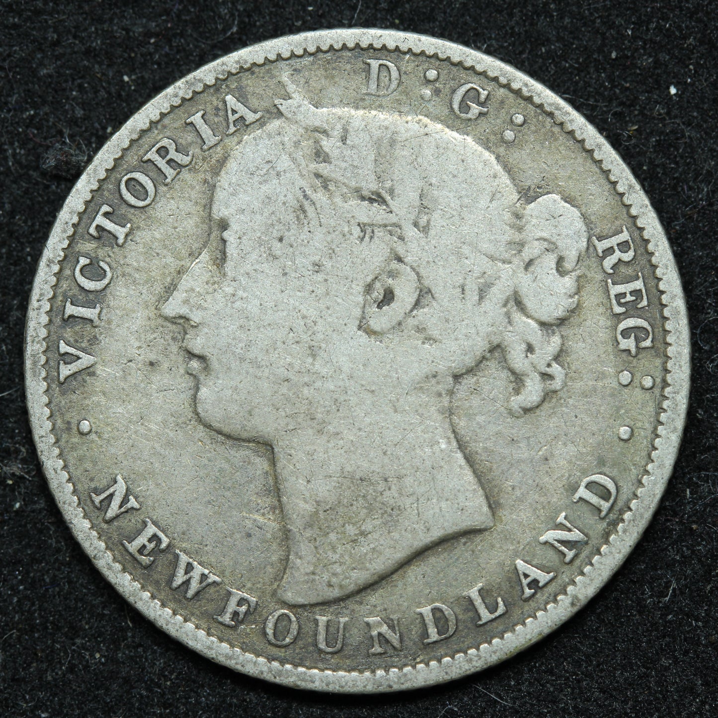 1880 Newfoundland 20 Cents Silver Coin - Victoria - KM #4