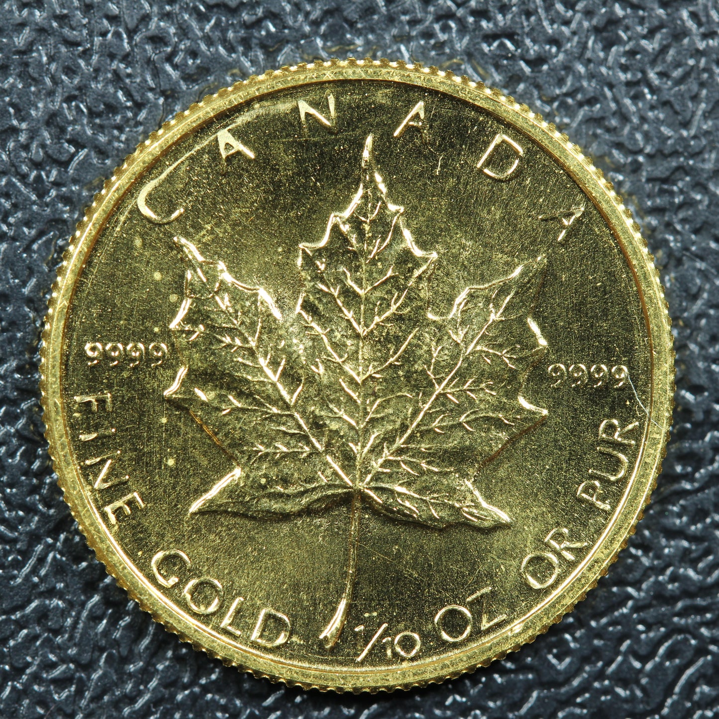 1982 1/10 oz Canadian Maple Leaf .9999 Fine Gold Coin (#2)