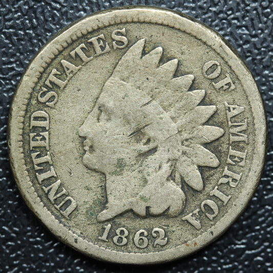 1862 Indian Head Penny Cent 1c