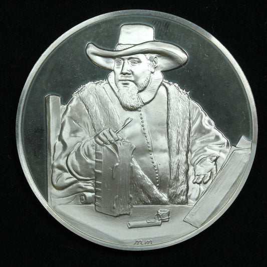 Sterling Silver Franklin Mint Genius of Rembrandt Cornelis Claeszoon Anslo