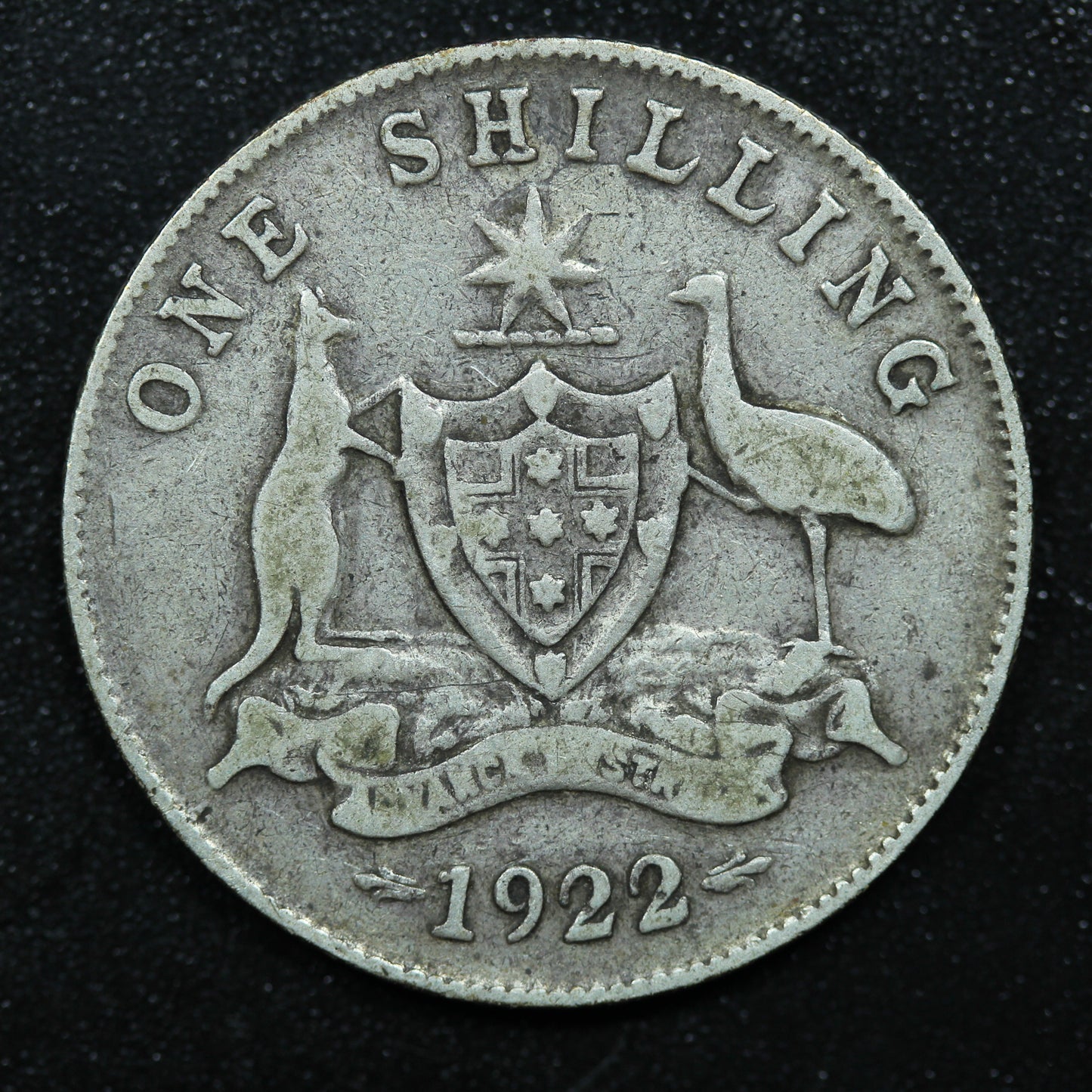 1922 Australia Shilling .925 Fine Silver KM-26