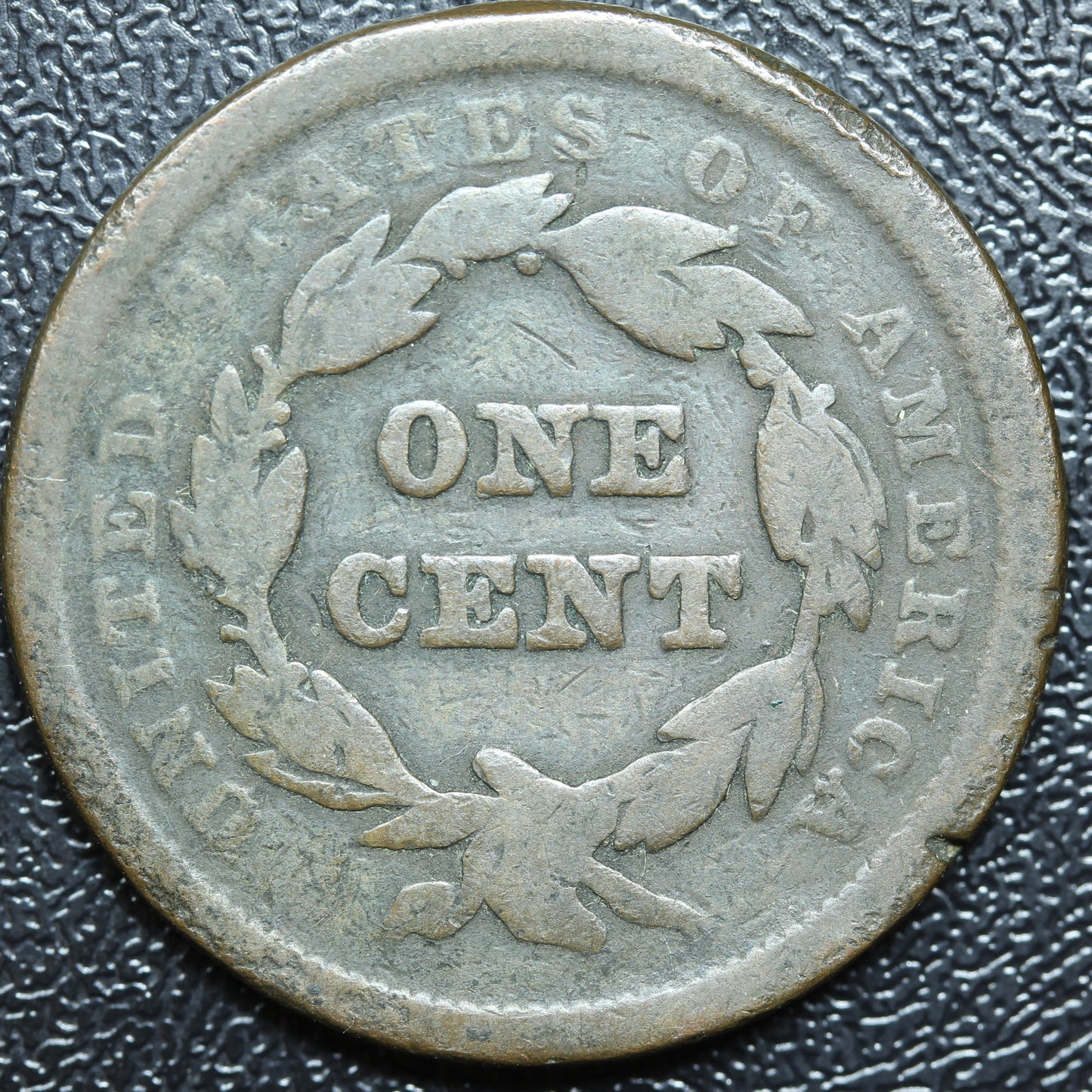 1841 Large Cent Coronet Head 1C
