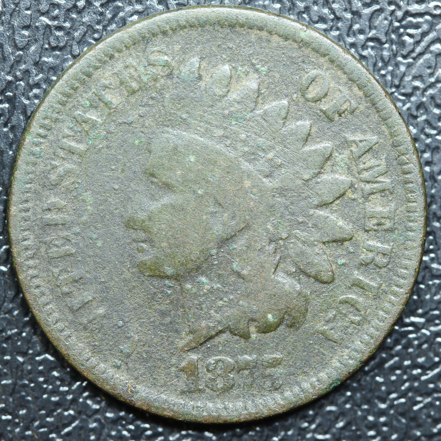 1875 Indian Head Penny Cent 1c