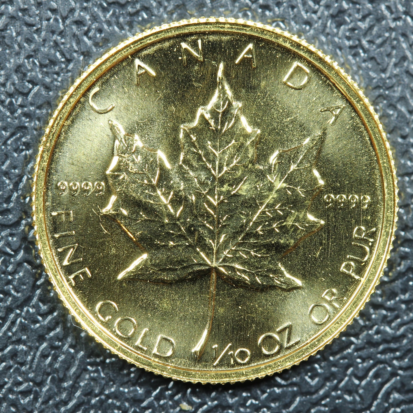 1982 1/10 oz Canadian Maple Leaf .9999 Fine Gold Coin (#3)