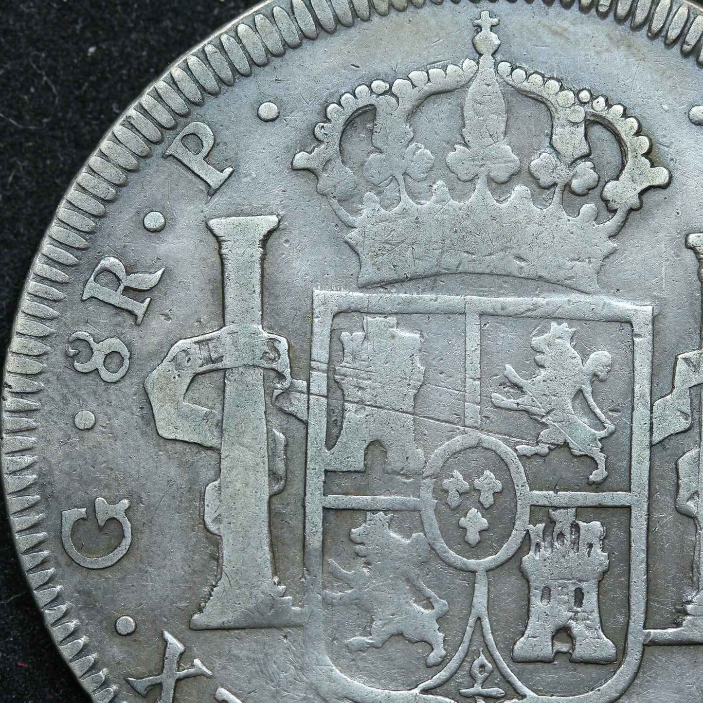 1773 8 Reales Guatemala Silver Coin - Charles III - KM# 36.1