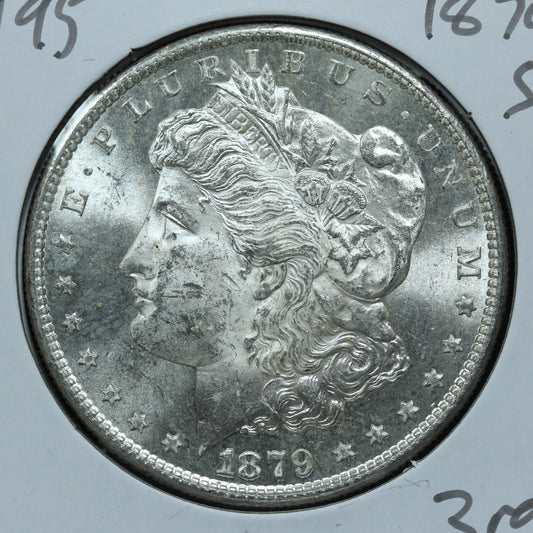 1879 S Morgan Silver Dollar - San Francisco - Third Rev