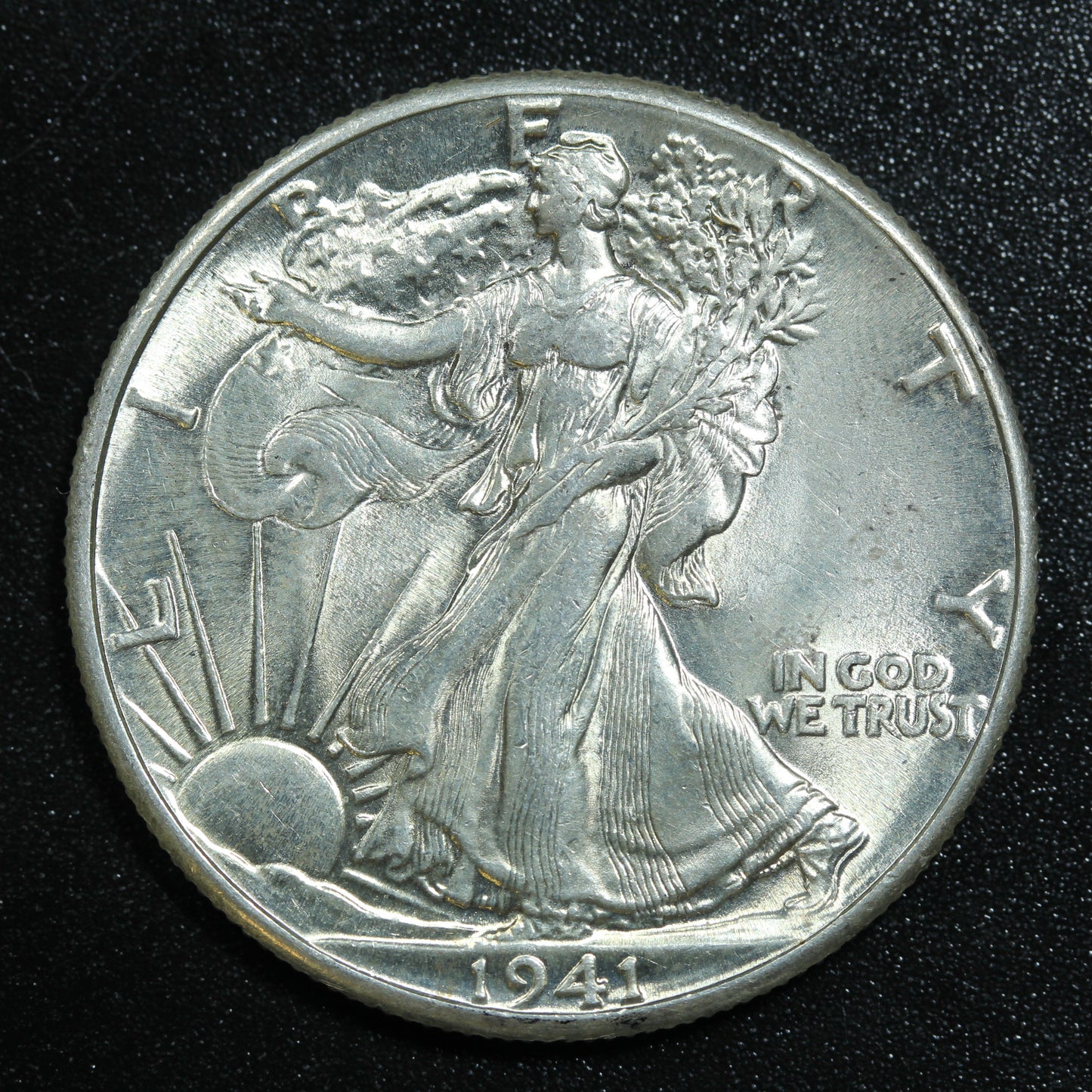 1941 P Philadelphia Liberty Silver Half Dollar 50c Great Condition