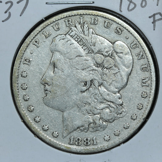 1881 P Morgan Silver Dollar - Philadelphia