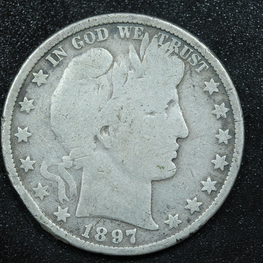 1897 Barber Silver Half Dollar - Philadelphia