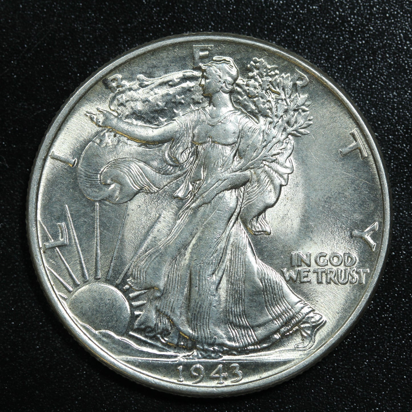 1943 P Philadelphia Liberty Silver Half Dollar 50c Great Condition