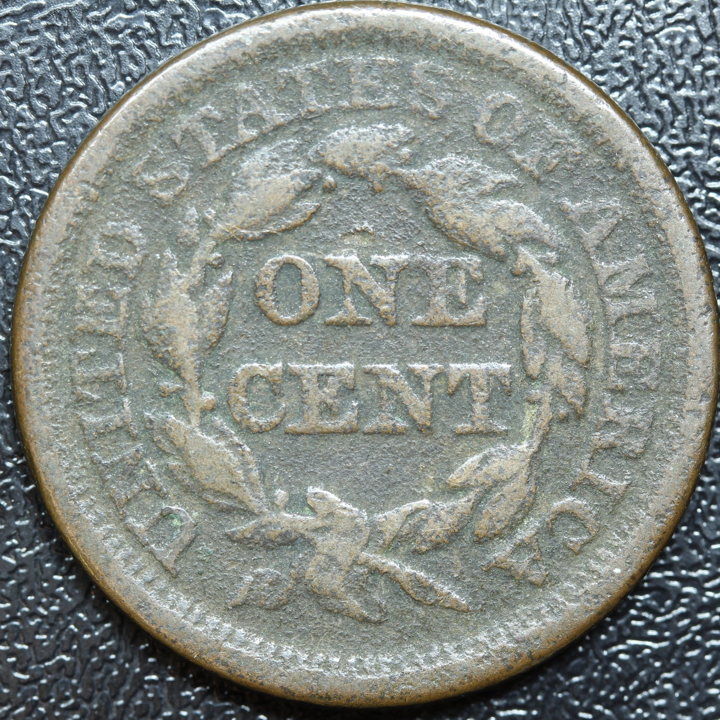 1845 Large Cent Penny 1C Braided Hair Cent