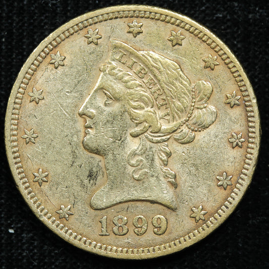 1899 (Philadelphia) $10 Liberty Head US Gold Eagle Coin
