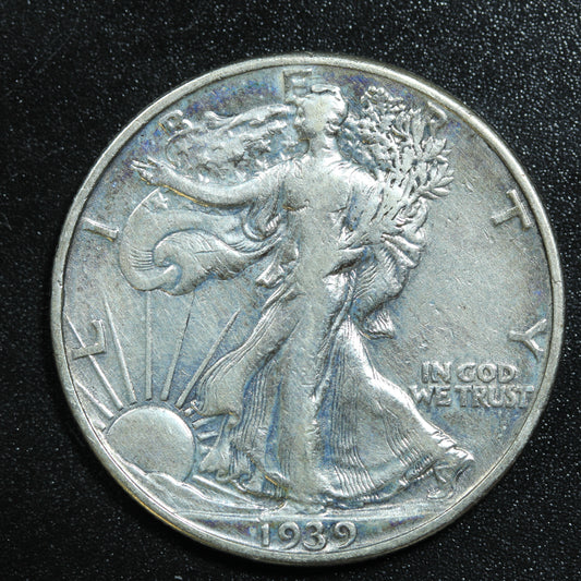 1939 P Philadelphia Liberty Silver Half Dollar 50c Great Condition