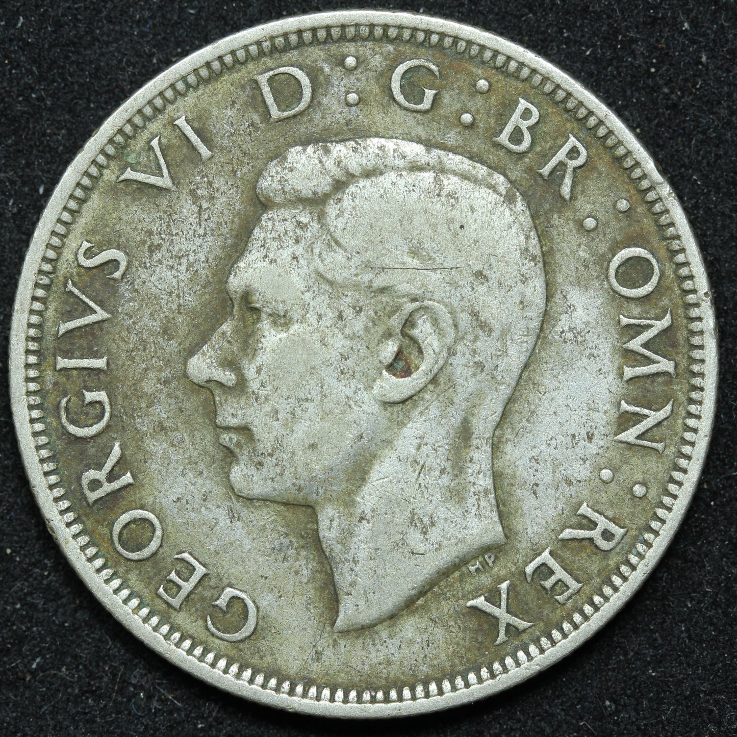 1941 Great Britain Silver Half Crown - GEORGE VI - KM# 856