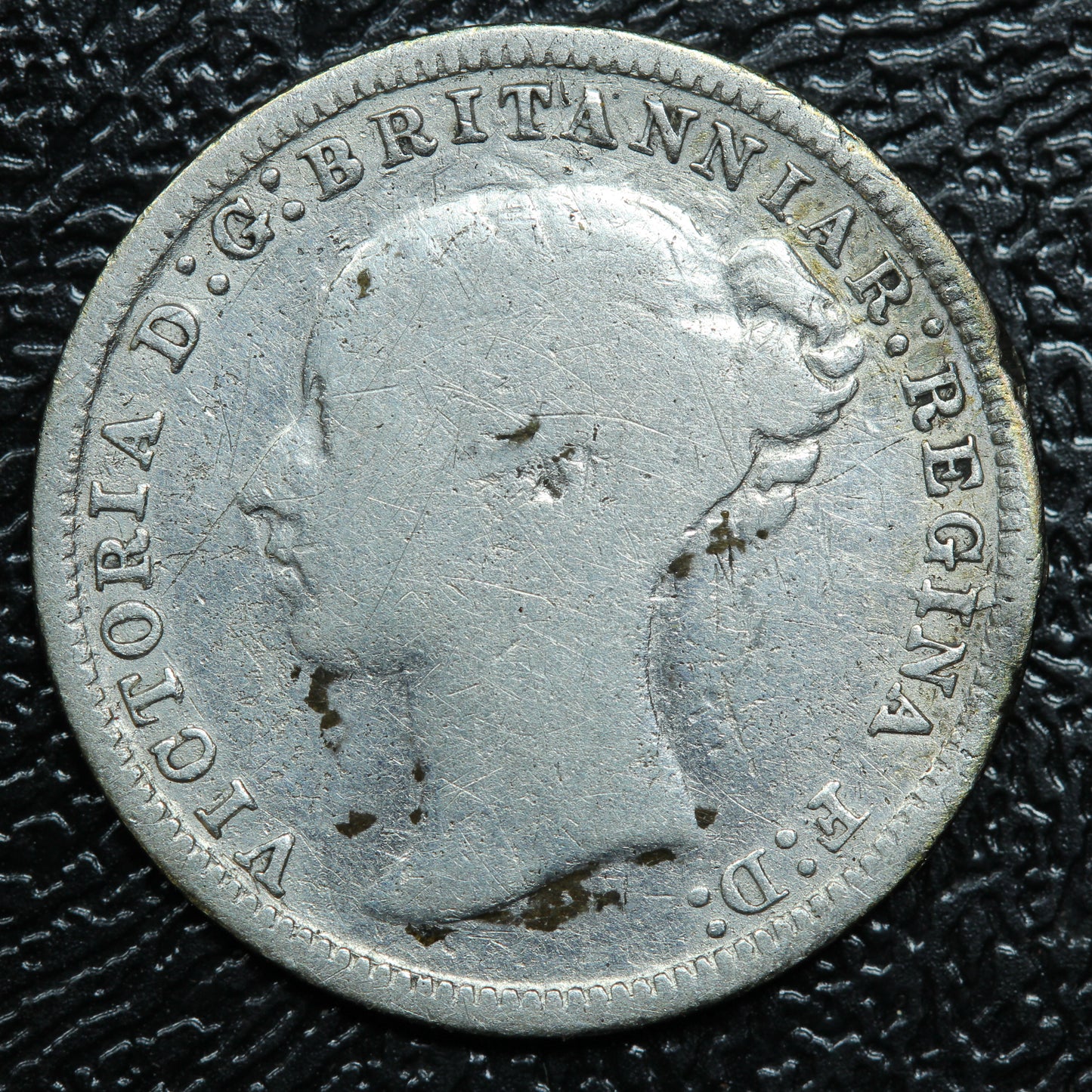 1873 Great Britain 3 Pence Threepence .925 Fine Silver KM# 730