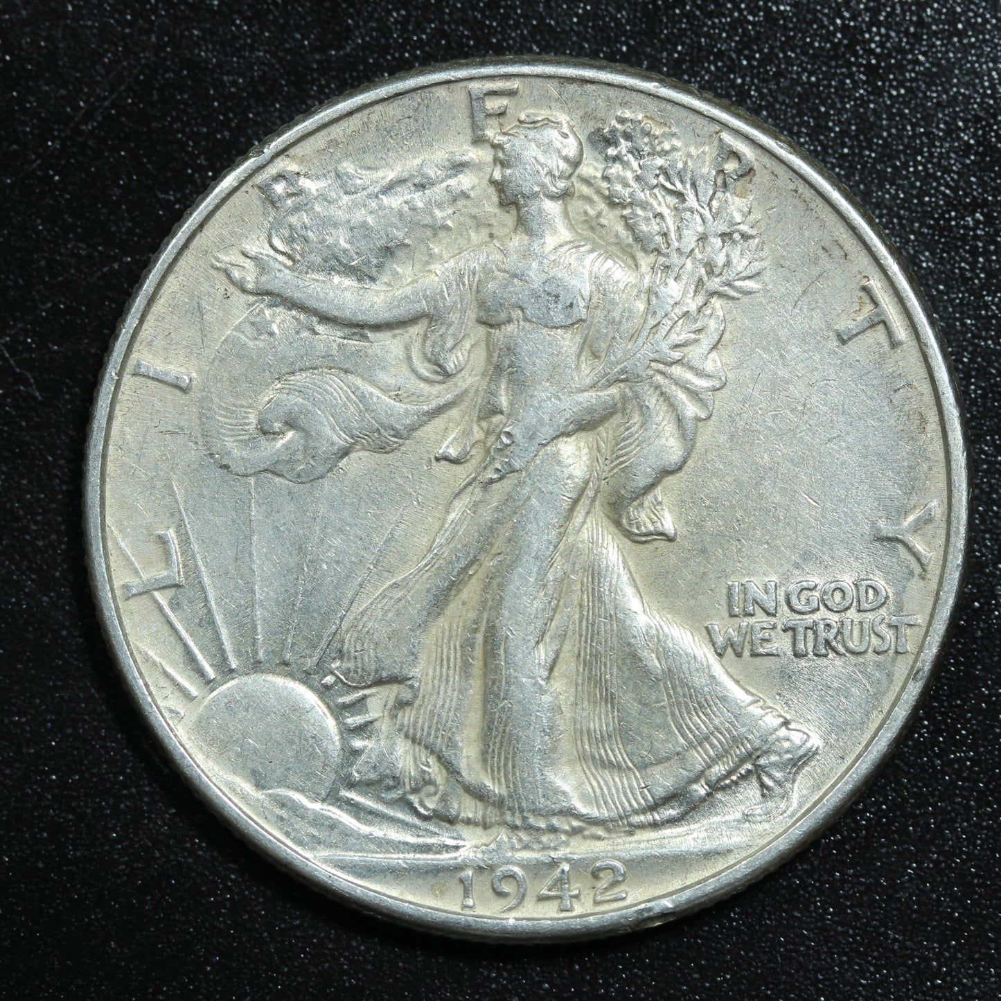 1942 P Philadelphia Liberty Silver Half Dollar 50c Great Condition