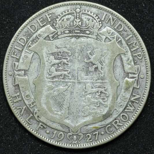 1927 Great Britain Silver Half Crown - GEORGE V - KM# 830
