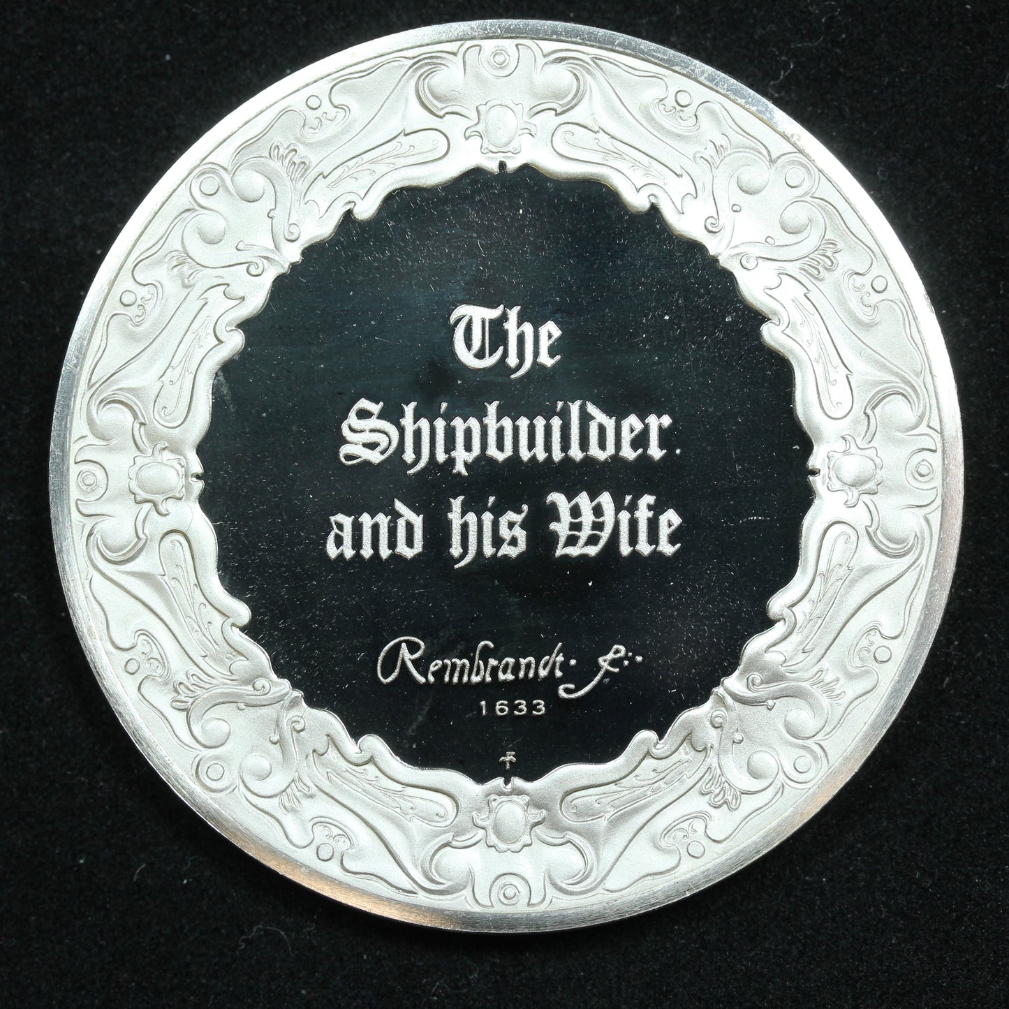 Sterling Silver Franklin Mint Genius of Rembrandt Shipbuilder and his Wife