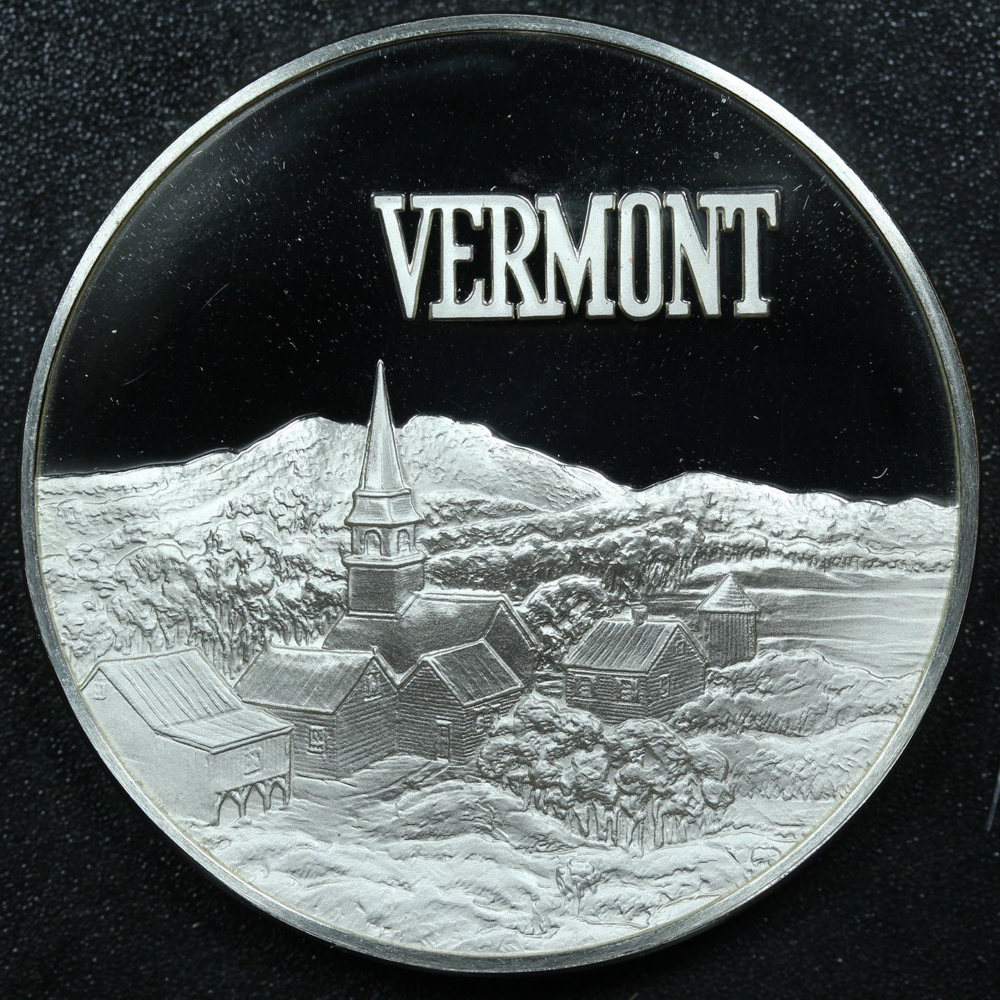 Franklin Mint 50 State Bicentennial Medal - VERMONT Sterling Silver Proof w/ Capsule