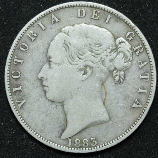 1883 Great Britain Silver Half Crown - Victoria - KM# 756