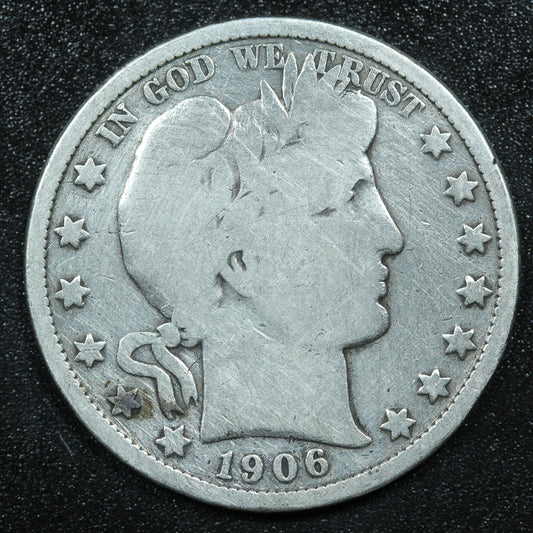 1906 Barber Silver Half Dollar - Philadelphia