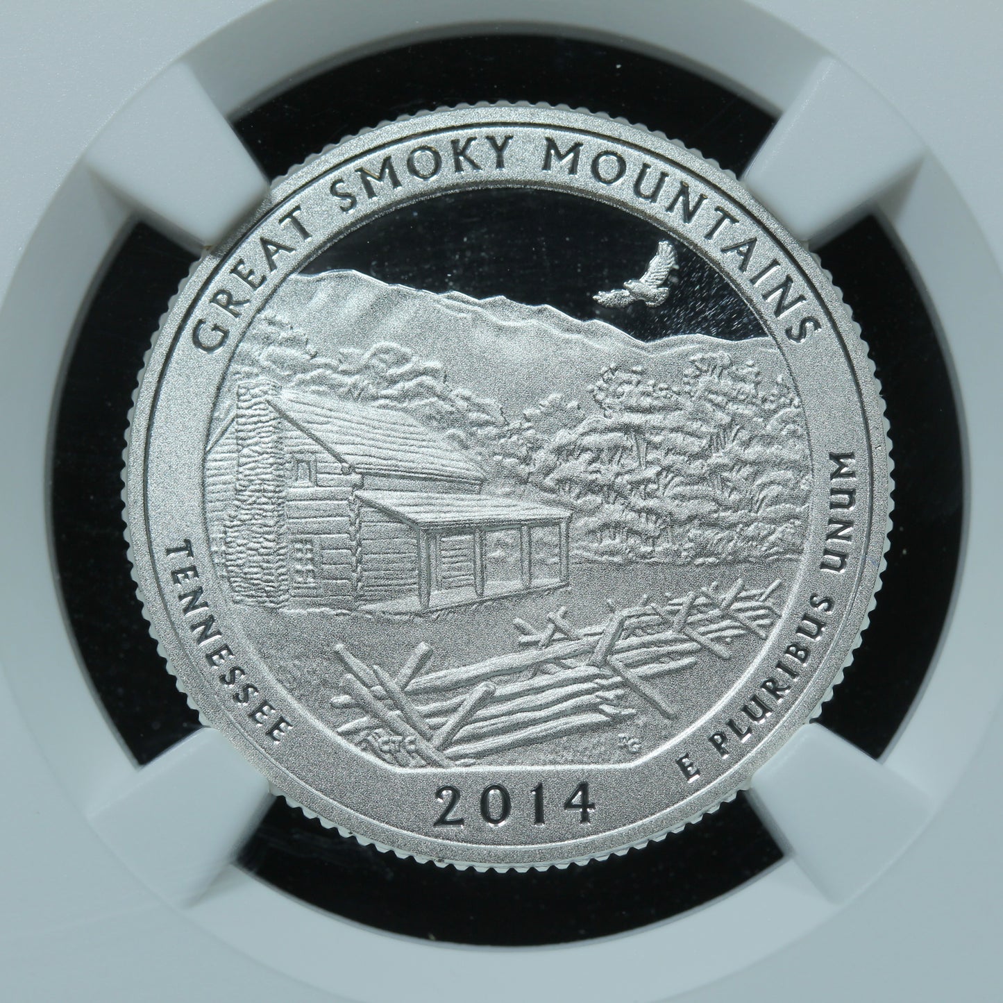2014 S 25c Great Smokey Mountains Tennessee Silver Quarter NGC PF 70 UCAM
