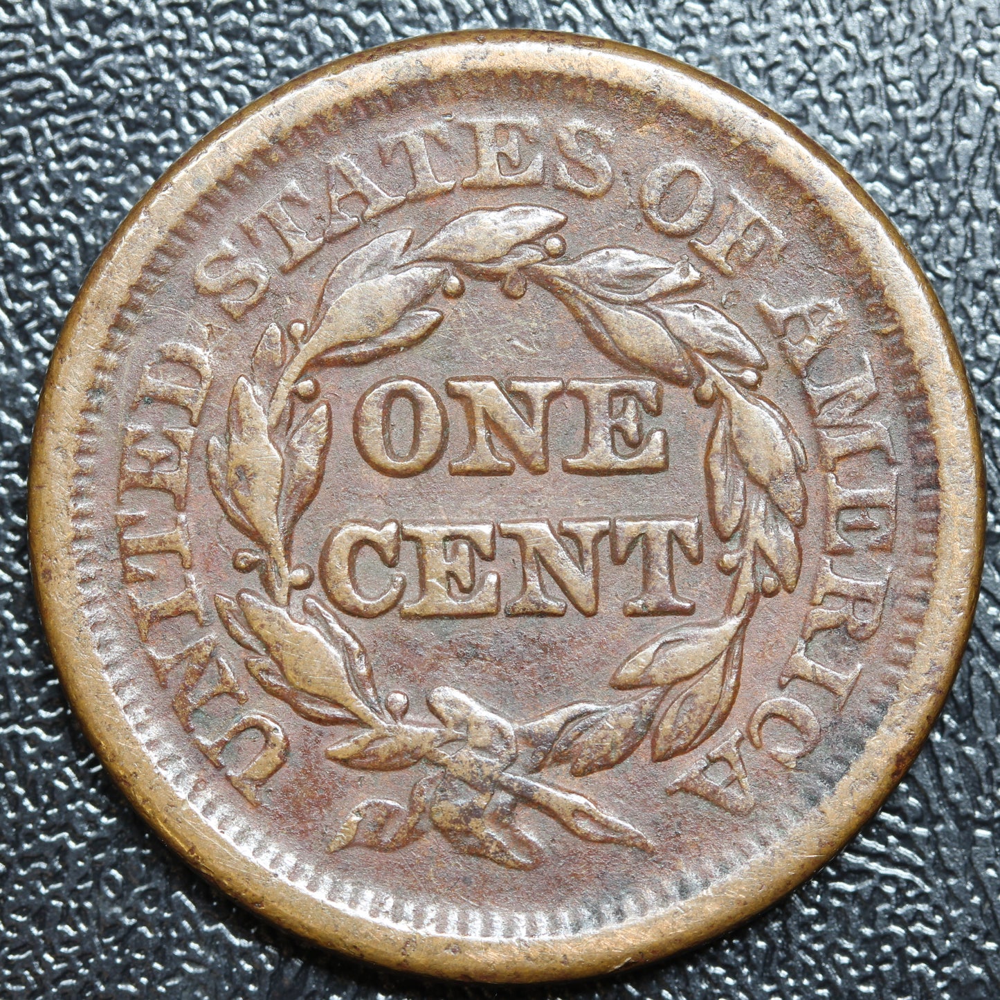 1851 Braided Hair US Large Cent 1C Penny