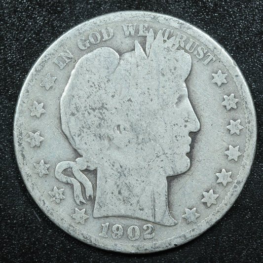 1902 Barber Silver Half Dollar - Philadelphia