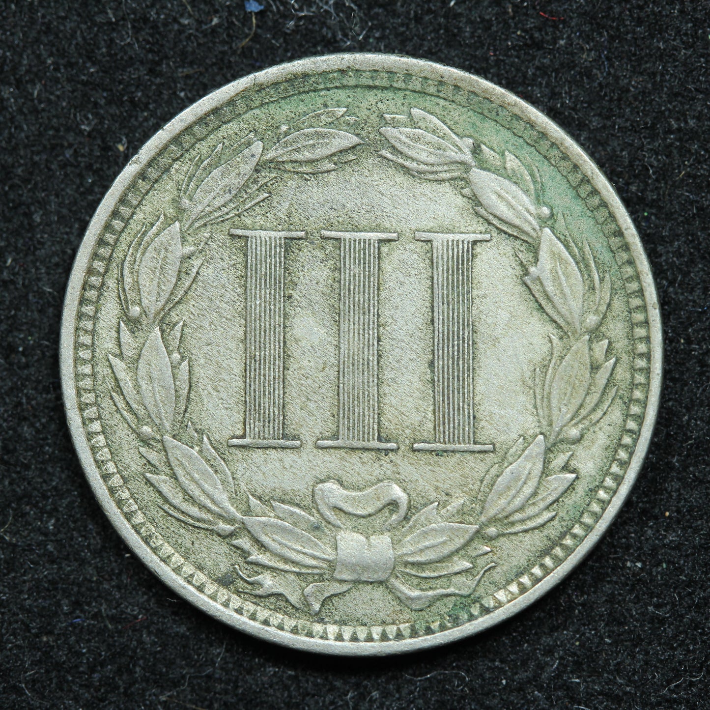 1869 Three 3 Cent 3c Nickel