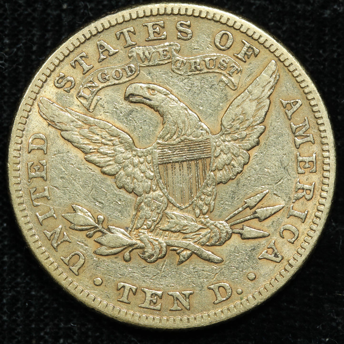1882 (Philadelphia) $10 Liberty Head US Gold Eagle Coin (#2)
