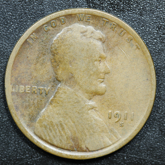 1911 S Lincoln Wheat Penny