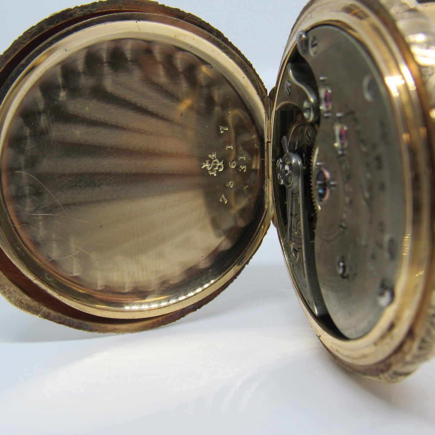 Vintage Mermod Jaccard & Co 14k Tricolor Gold Pocket Watch - Working!