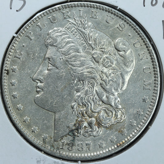 1887 P Morgan Silver Dollar - Philadelphia