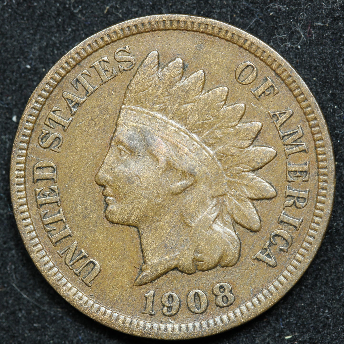 1908 S San Francisco Indian Head Penny Cent 1c Key Date