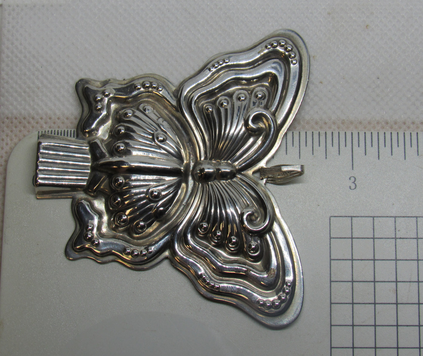 Vintage Reed And Barton Sterling Butterfly Whistle Pendant