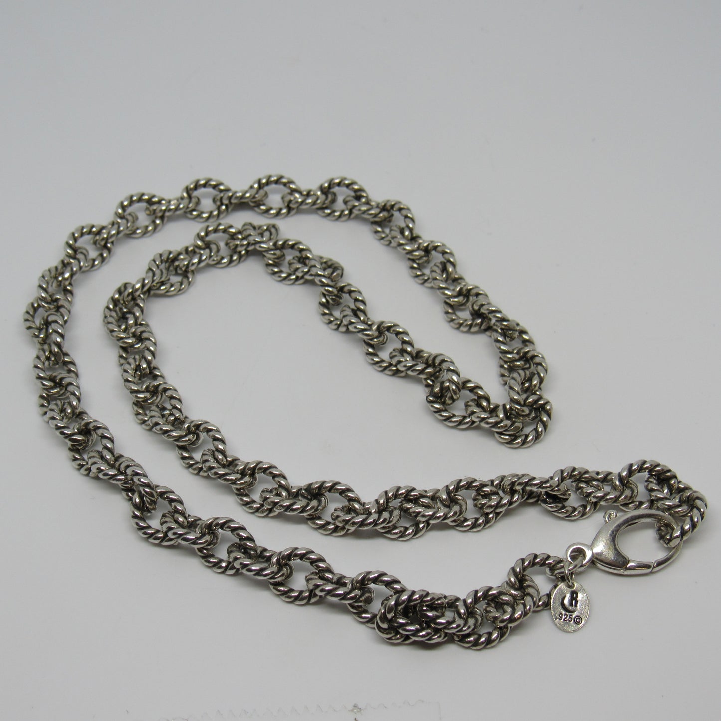 Carolyn Pollack Relios Sterling Silver Twist Cable Necklace - 20 in